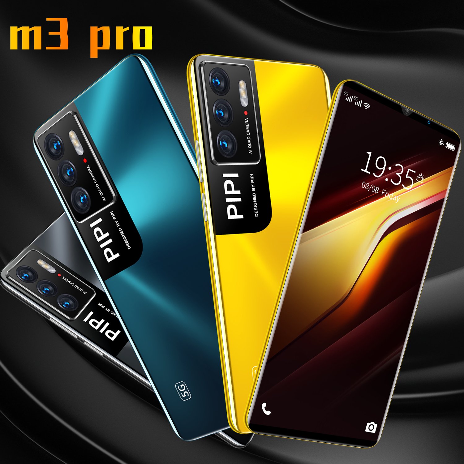 Wholesale M3pro 6G+128GB phone 6.5 inch full screen GPS face access mobile phone